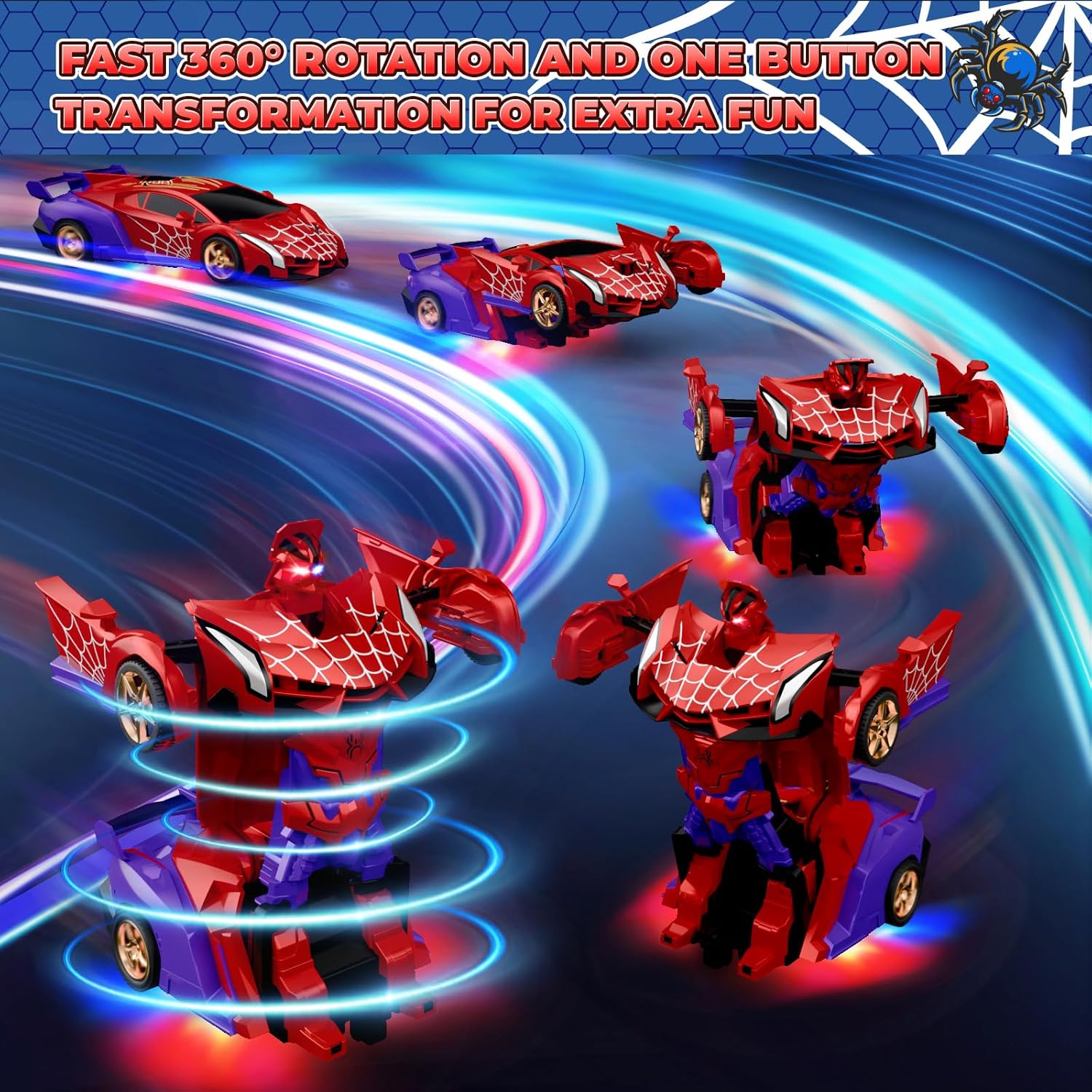 Spider Transform Robot Racing RC Car