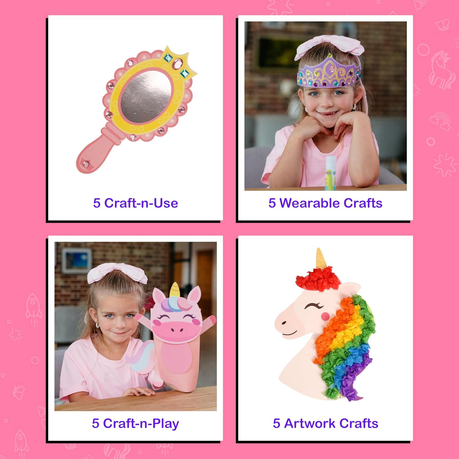 CraftKit 20 Award-Winning Princess & Unicorn Crafts for Kids