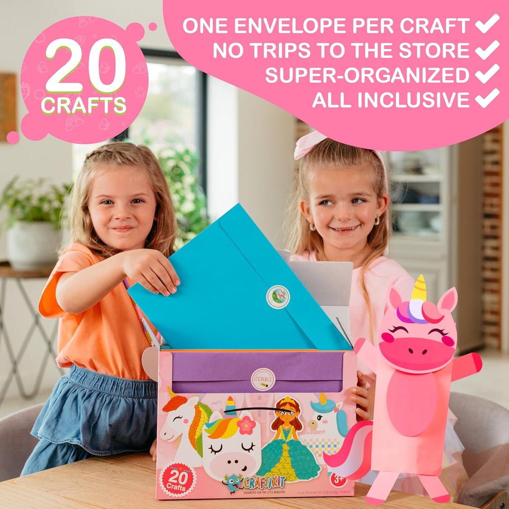 CraftKit 20 Award-Winning Princess & Unicorn Crafts for Kids