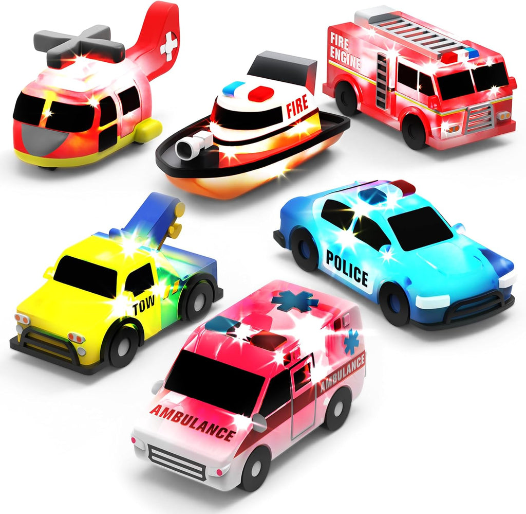 Tub Works Emergency Cars Light Up Bath Toys